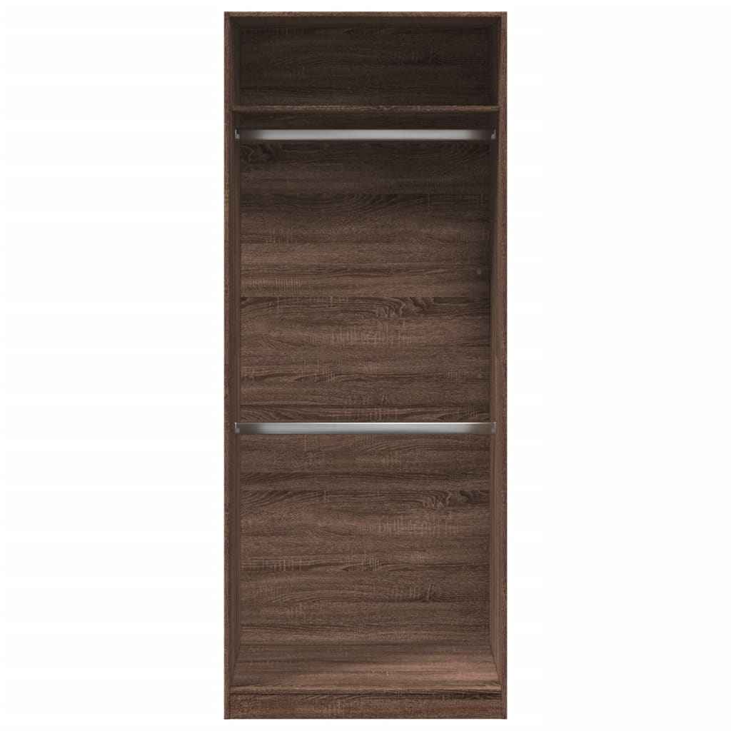 Șifonier, stejar maro, 80x50x200 cm, lemn prelucrat