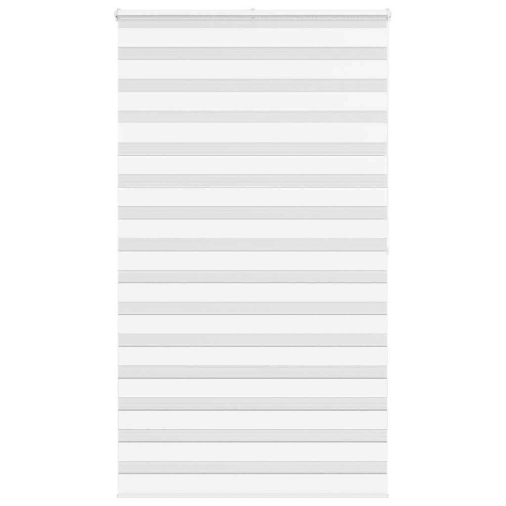 Jaluzea tip zebra alb lățime țesătură 115,9 cm poliester