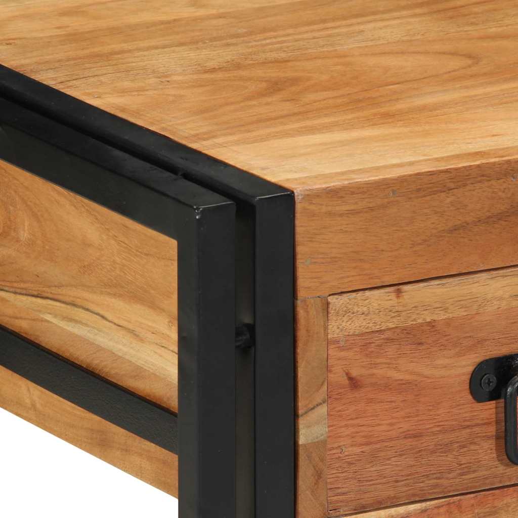 Dulap de noapte 2 pcs Maro 40 x 40 x 50 cm lemn masiv de acacia