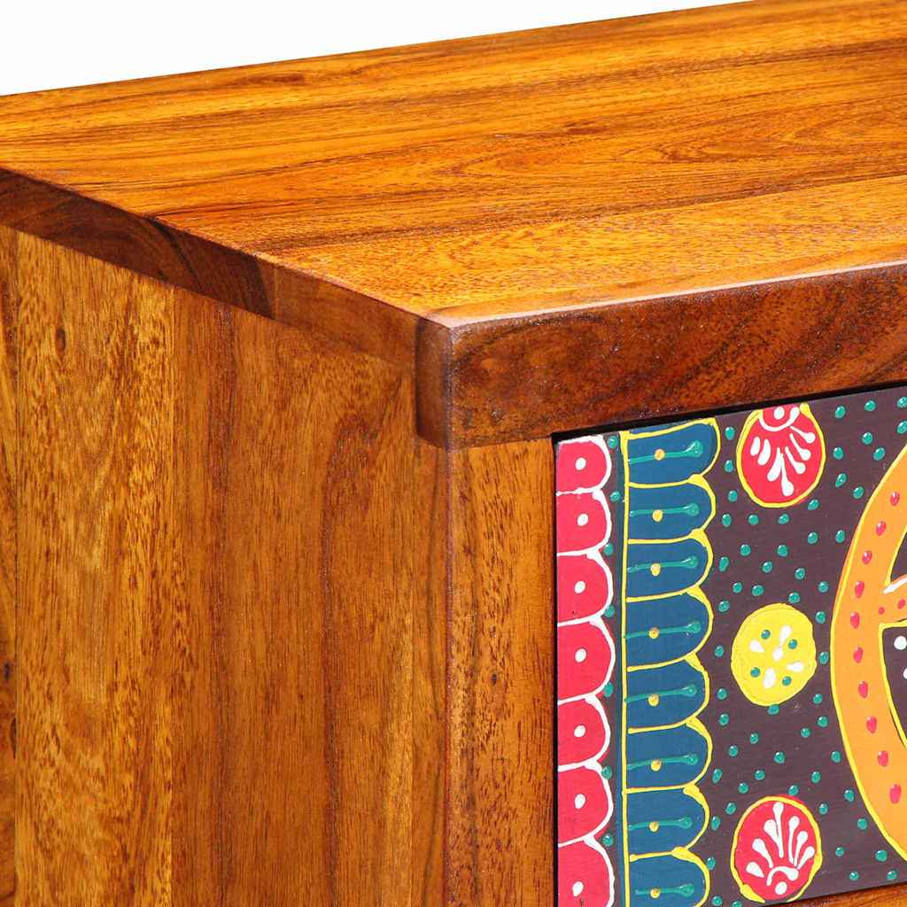 Dulap de noapte Maro 40 x 35 x 35 cm Lemn Solid de Acacia