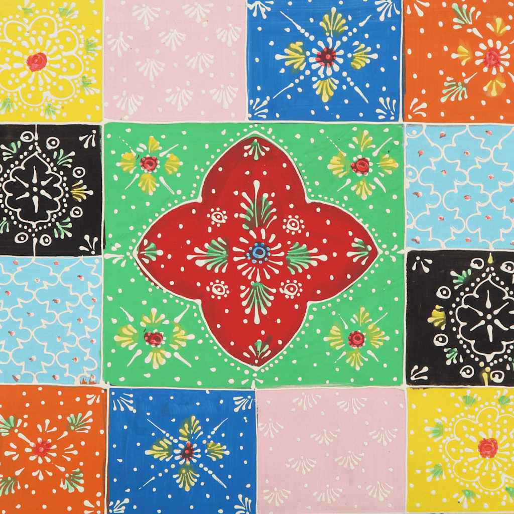 Noptiera multicolor 40x35x45 cm lemn masiv de mango