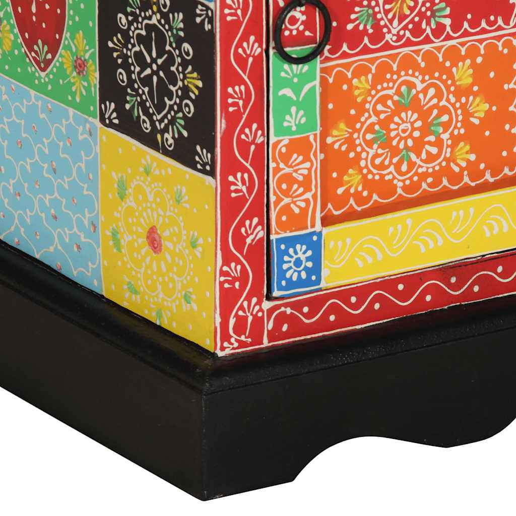 Noptiera 2 buc multicolor 40x35x45 cm lemn masiv de mango