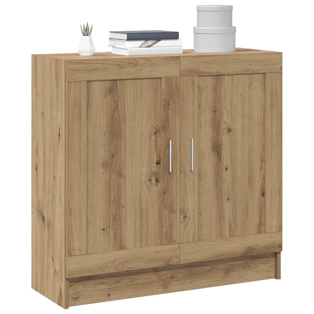 Bibliotecă, stejar artizanal, 82,5x30,5x80 cm, lemn prelucrat