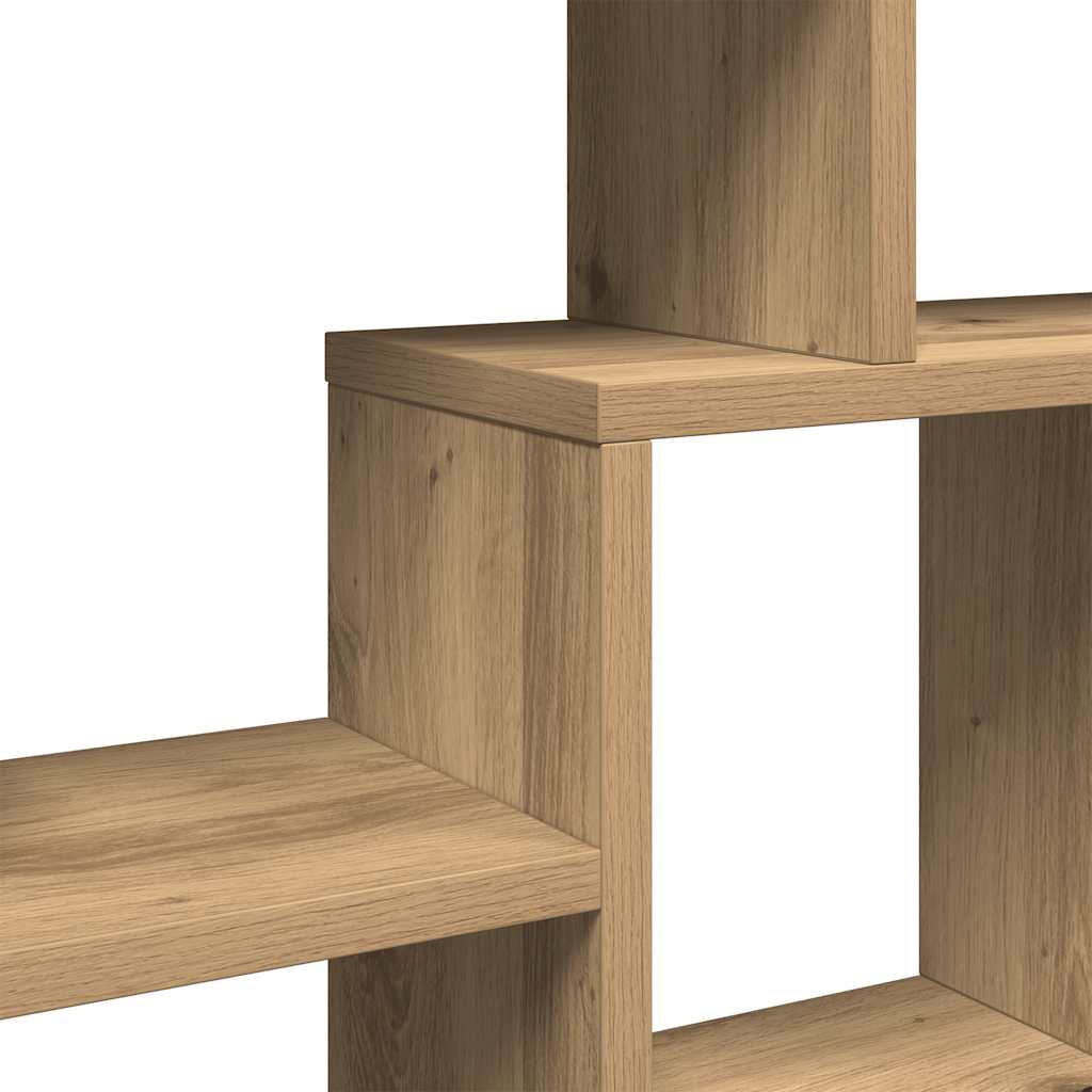 Raft de perete, stejar artizanal, 85x16x52,5 cm, lemn stratificat