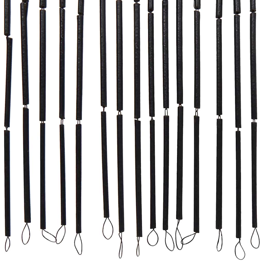 Perdele ușă cu insecte imprimeu palmieri 100x220 cm bambus