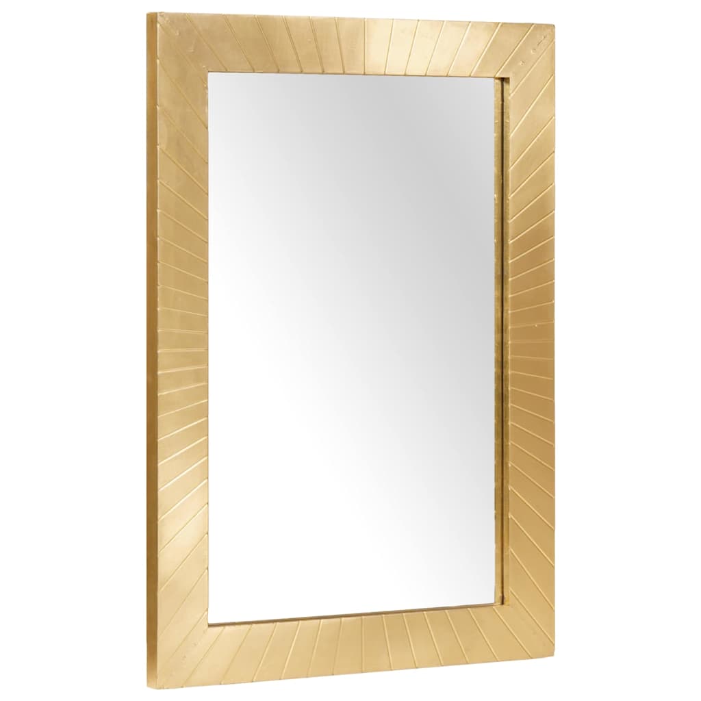 Oglindă pentru baie Pe perete Negru și Aur 50 x 2,5 x 70 cm