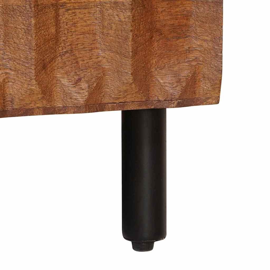 Masă de cafea Maro 80 x 50 x 40 cm Lemn de mango solid