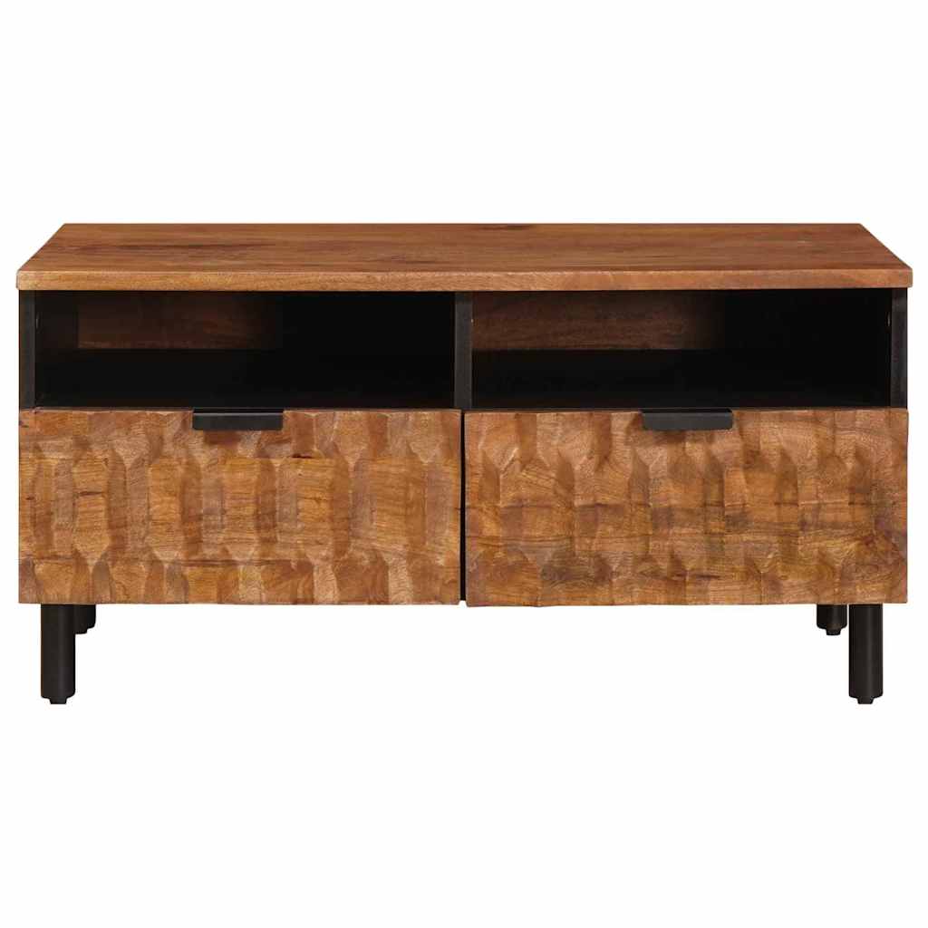 Masă de cafea Maro 80 x 54 x 40 cm Lemn de mango solid