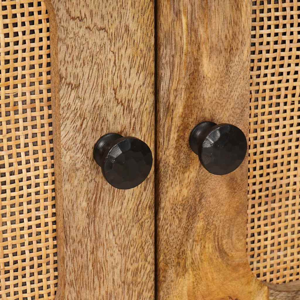 Masă de cafea natural 80 x 50 x 40 cm Lemn de mango solid