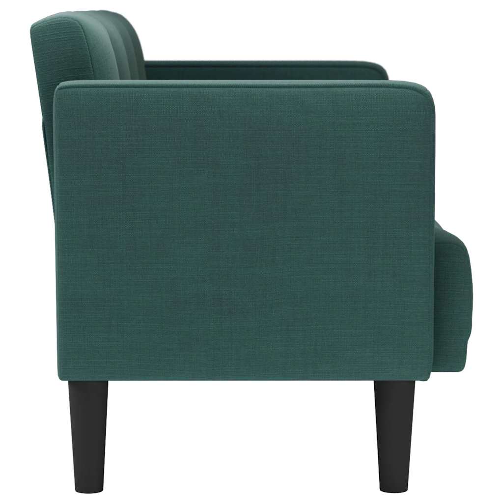 Canapea loveseat, verde închis, 111 cm, textil - Vendito