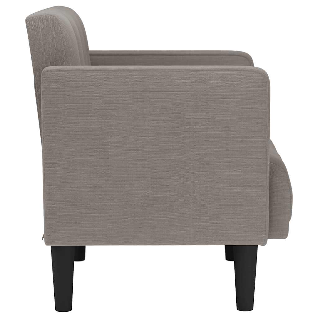 Canapea loveseat, taupe, 111 cm, textil - Vendito