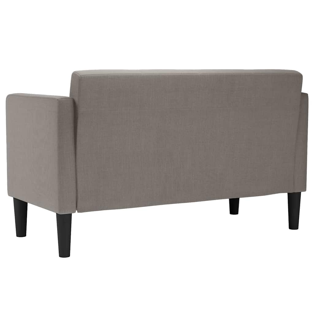 Canapea loveseat, taupe, 111 cm, textil