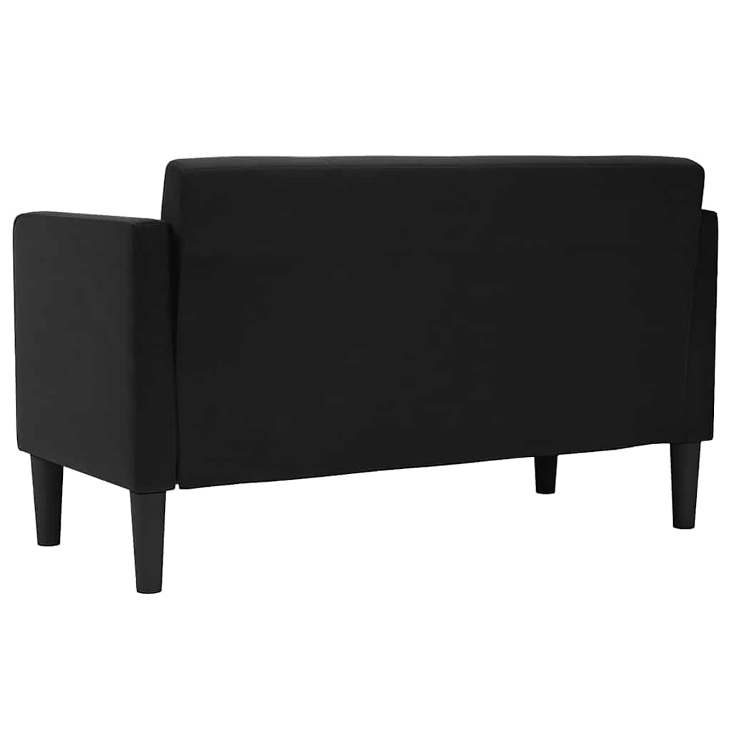 Canapea loveseat, negru, 111 cm, catifea - Vendito