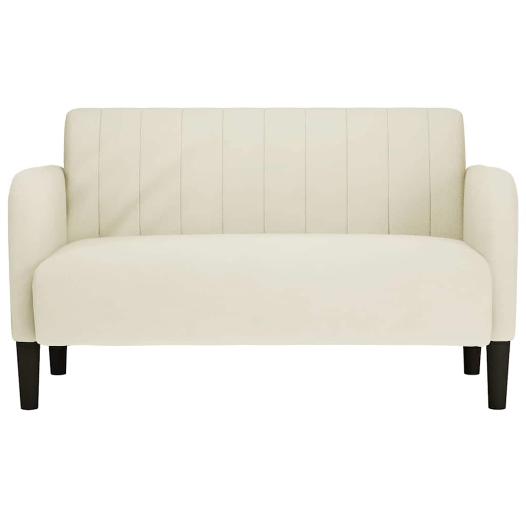 Canapea loveseat crem 109 cm catifea - Vendito