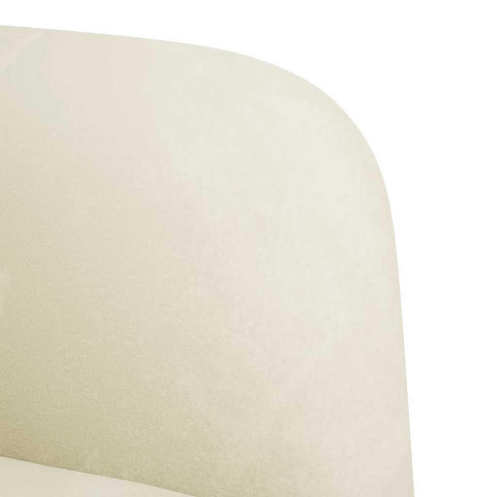 Canapea loveseat crem 109 cm catifea - Vendito