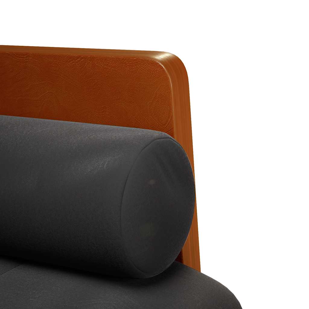 Canapea loveseat cu perne de suport negru 110 cm catifea