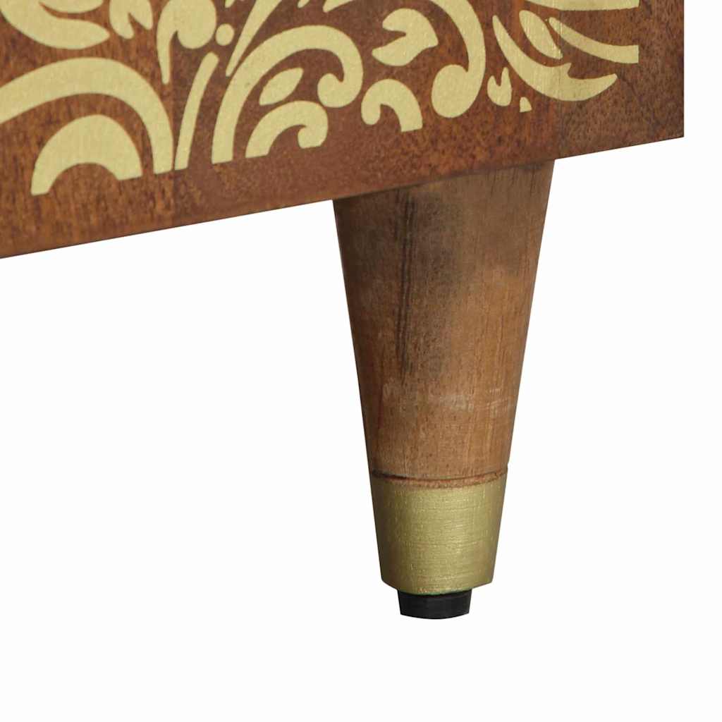 Noptieră cu ușă Maro miere 50 x 33 x 60 cm Lemn de mango solid