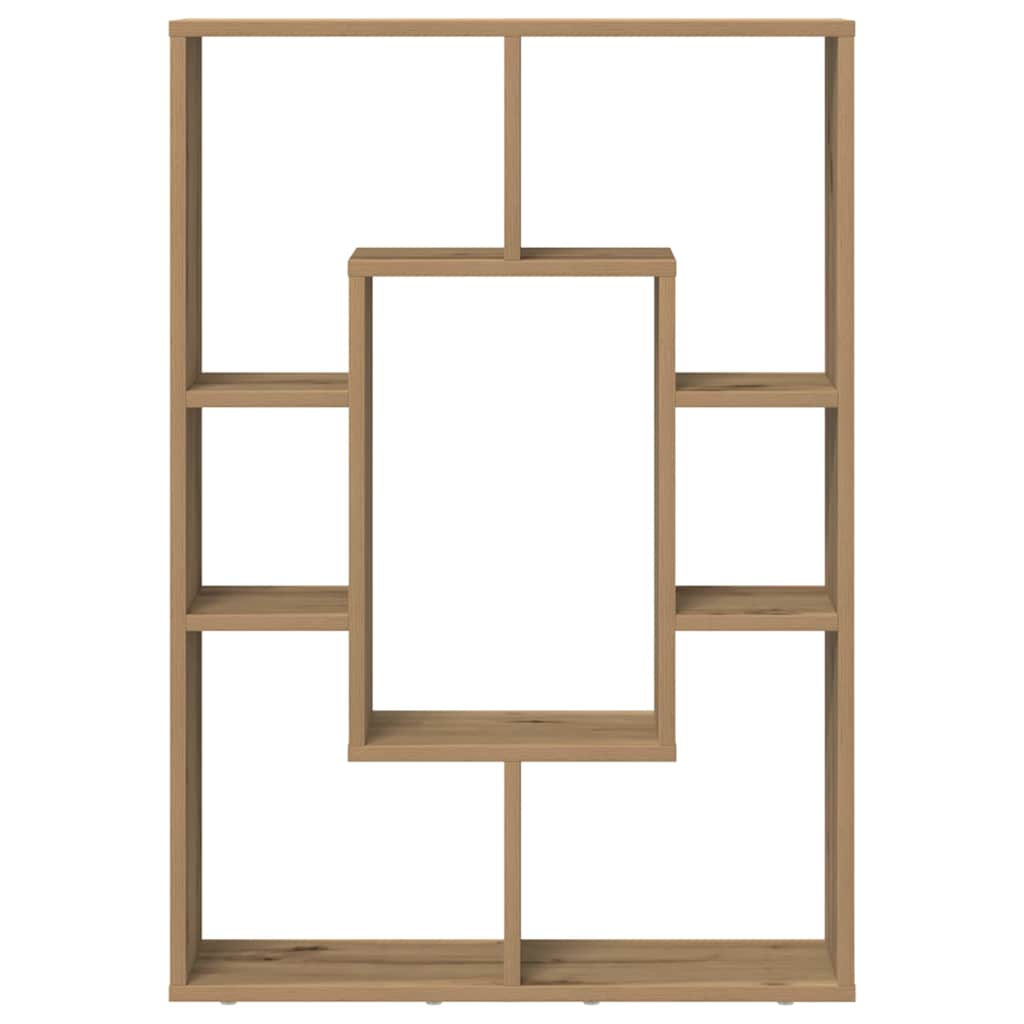 Bibliotecă, stejar artizanal, 63x20x90 cm, lemn prelucrat