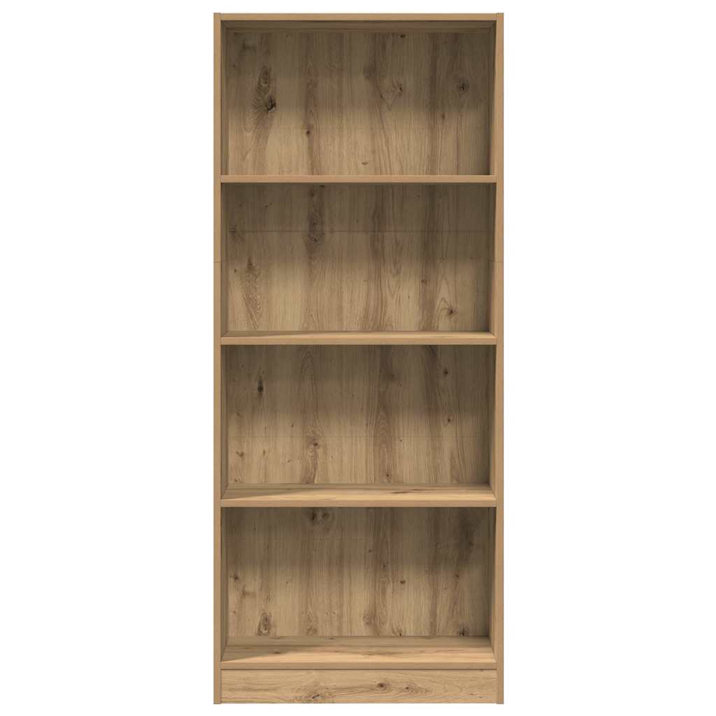 Bibliotecă, stejar artizanal, 60x24x143 cm, lemn prelucrat