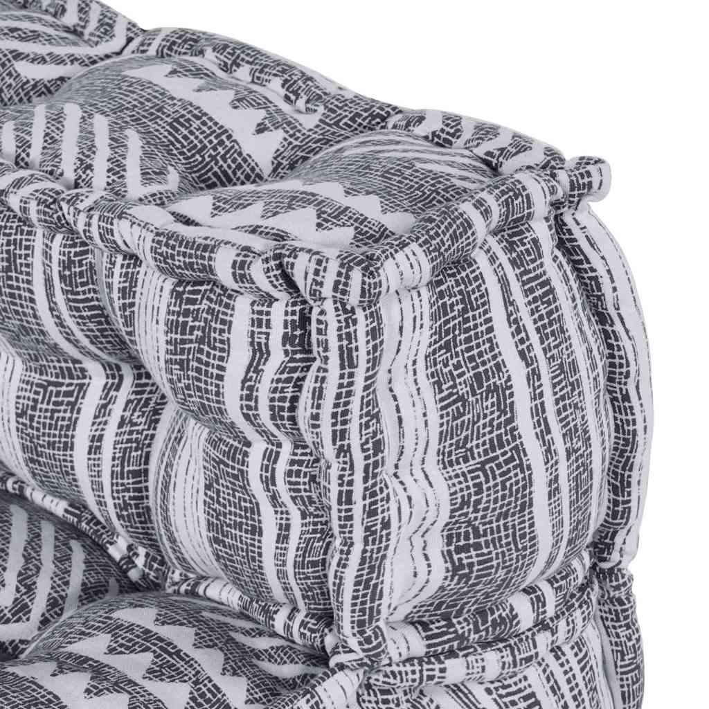 Canapea modulară 4 pcs Imprimare Gri țesătură