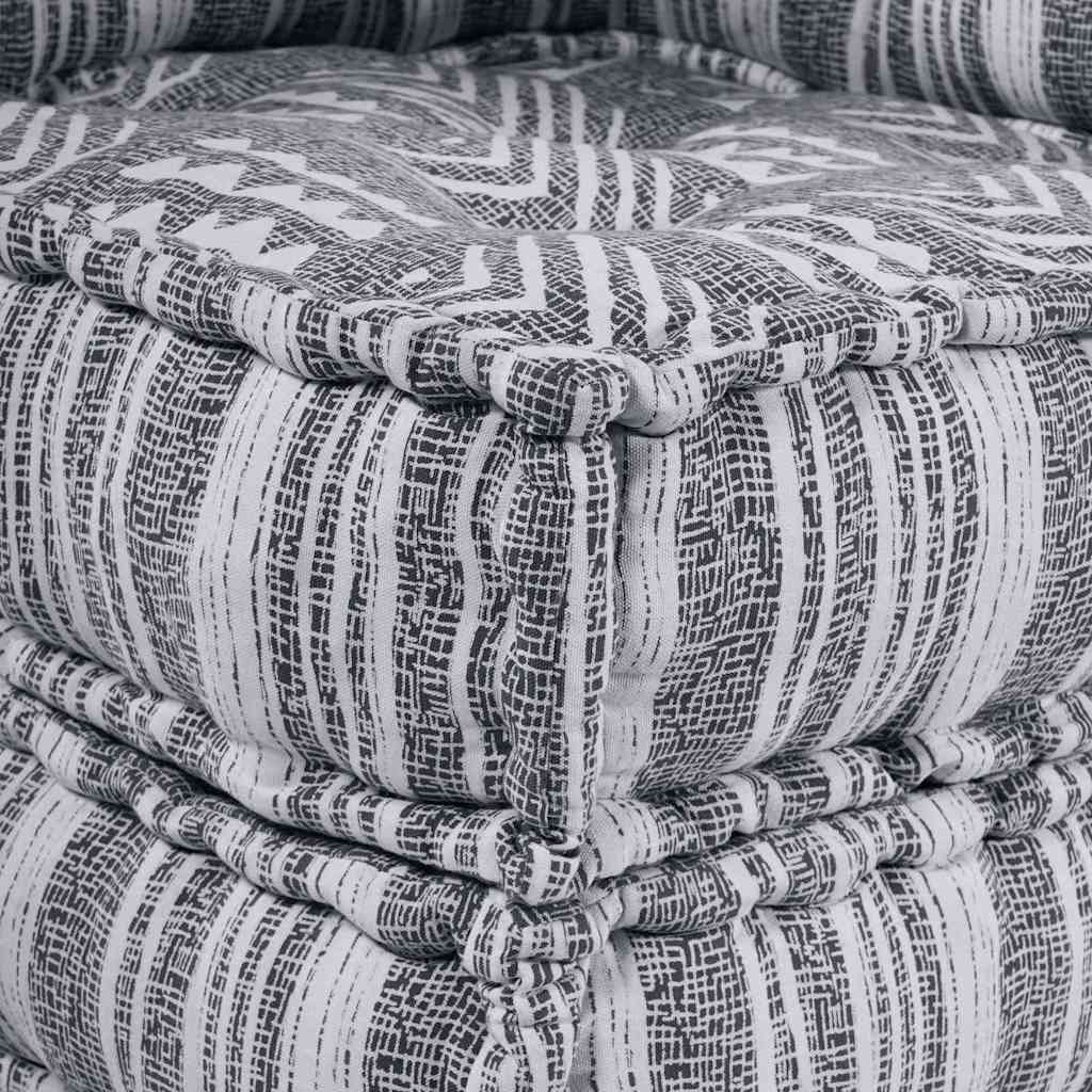 Canapea modulară 4 pcs Imprimare Gri țesătură