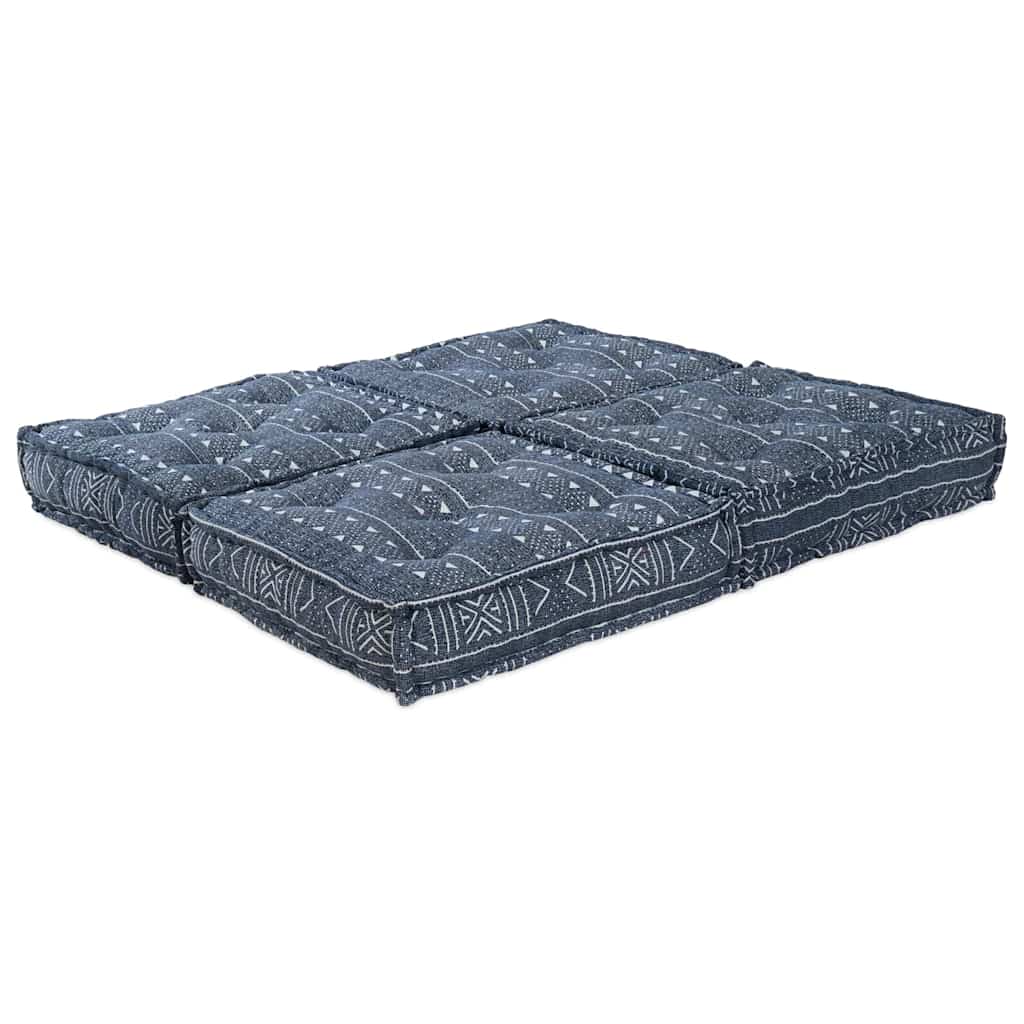 Canapea modulară 2 pcs Imprimare Indigo 140 x 70 x 36 cm