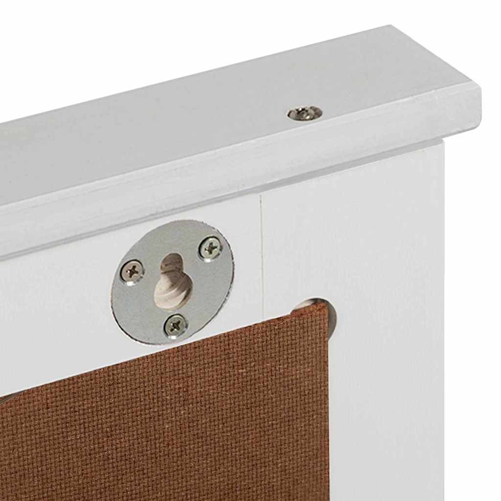 Oglindă VIGO Alb Antic 55,5 x 5 x 70 cm Lemn masiv de pin