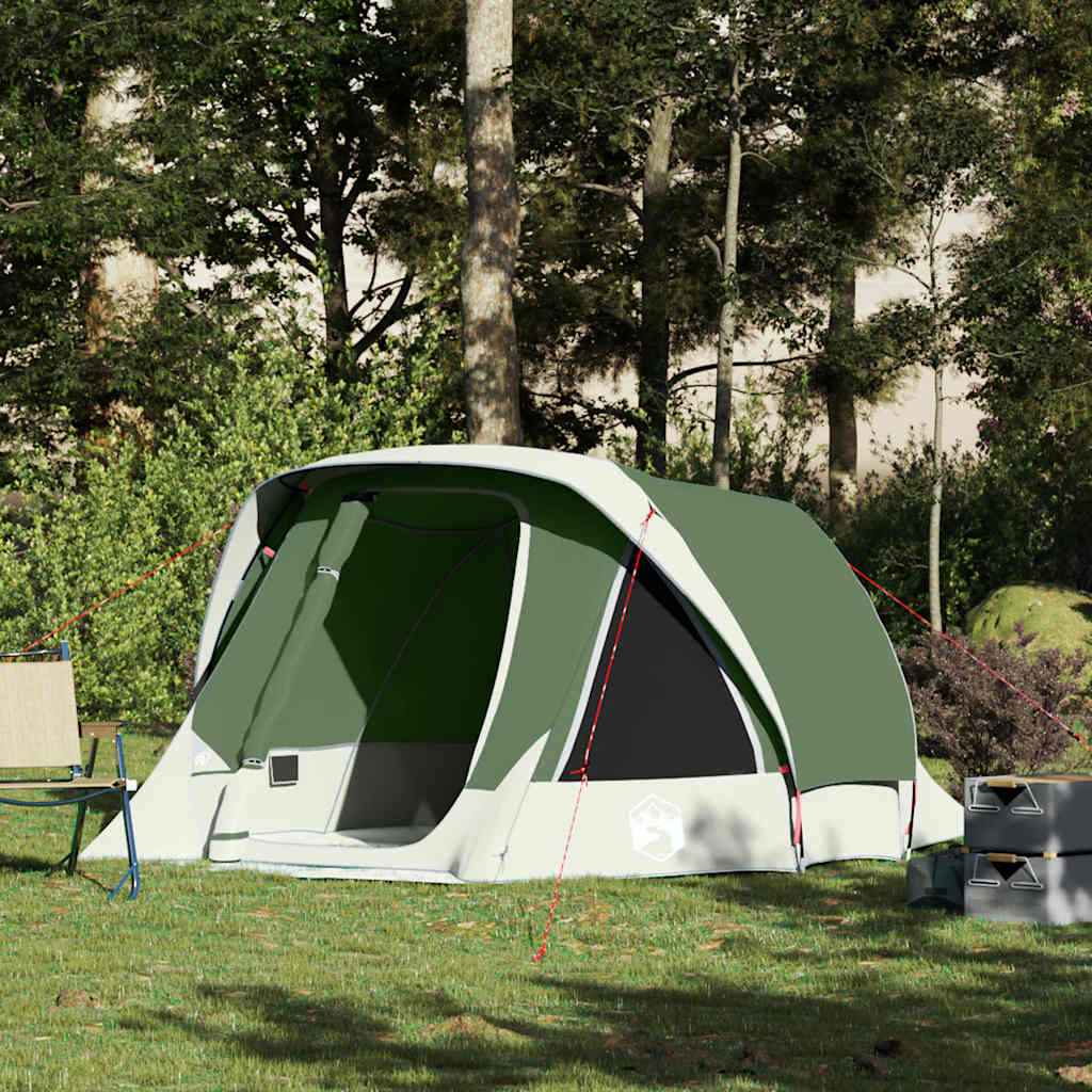 Cabină cort de camping, 4 persoane, verde, impermeabil
