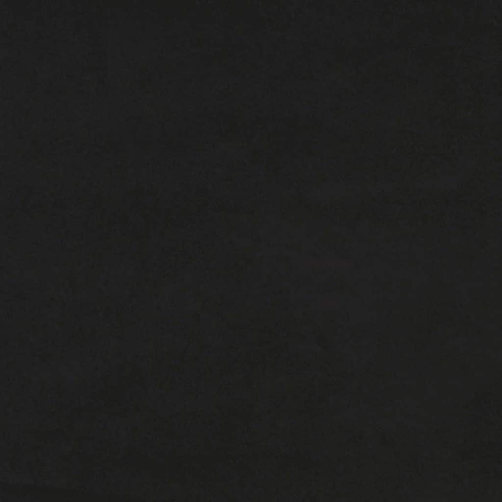 Pat box spring cu saltea, negru, 90x210 cm, catifea