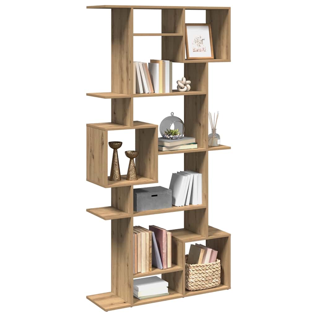 Bibliotecă, stejar artizanal, 92x29x188 cm, lemn prelucrat - Vendito