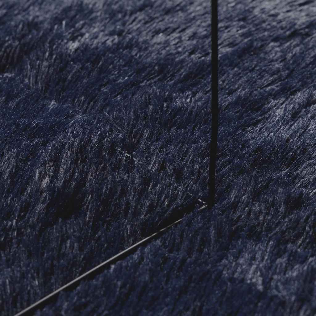 Covor shaggy cu pom înalt, NAVARRA, bleumarin, 130x200 cm