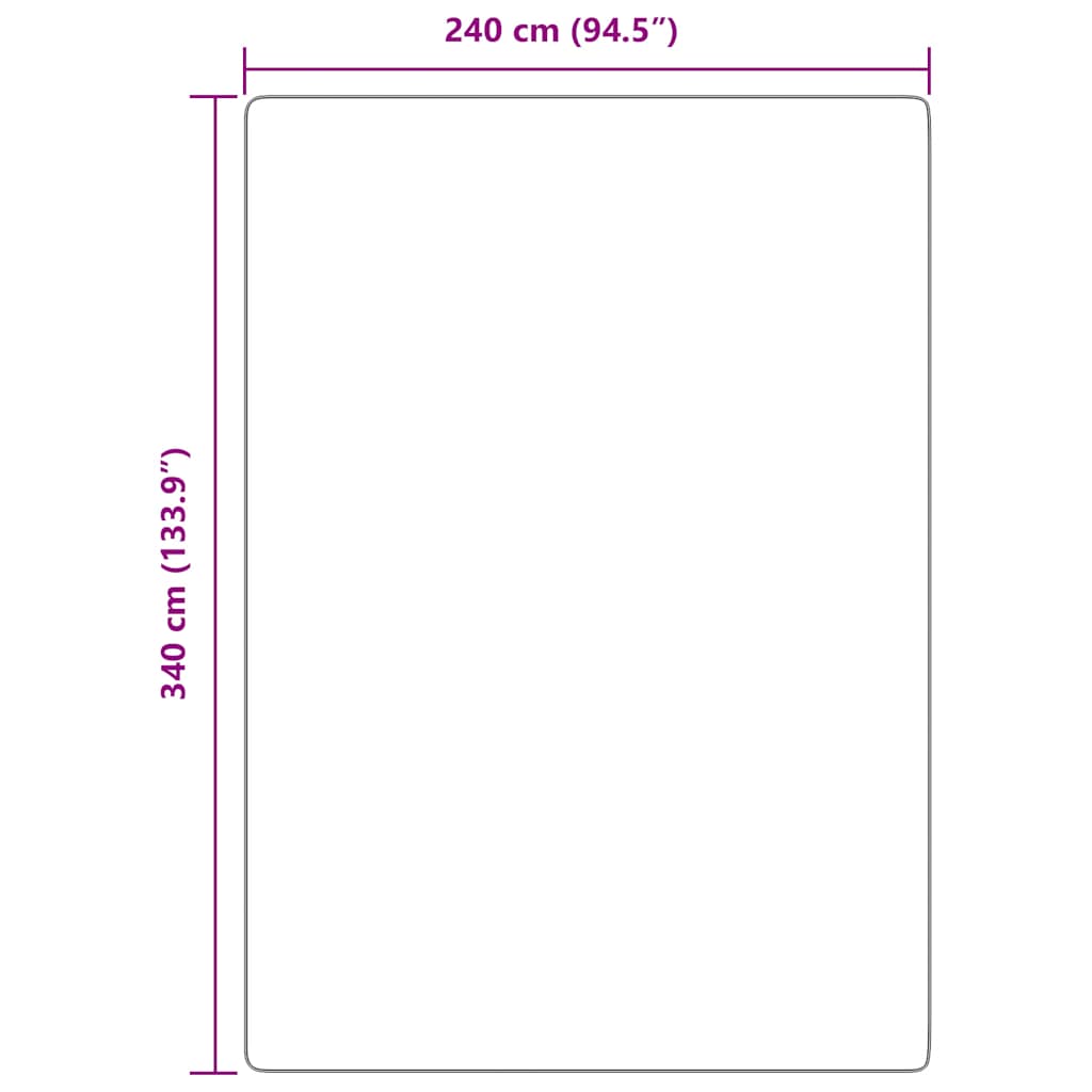 Covor shaggy cu pom înalt, NAVARRA, negru, 240x340cm, poliester