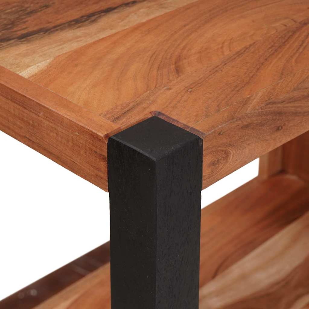 Raft pentru cărți Maro 70 x 30 x 110 cm Lemn masiv de acacia