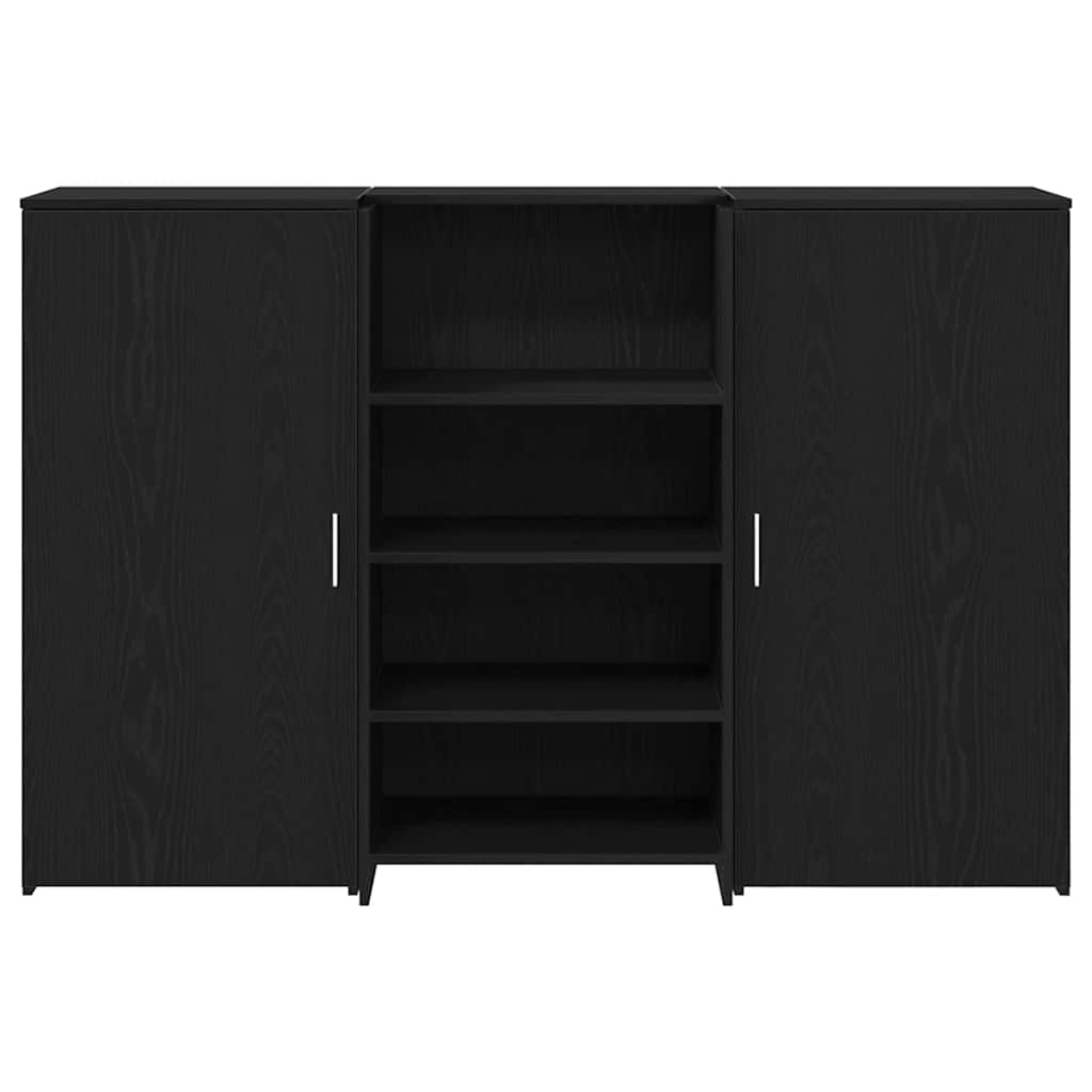 Birou de recepție Stejar negru 155x50x103,5 cm Lemn prelucrat