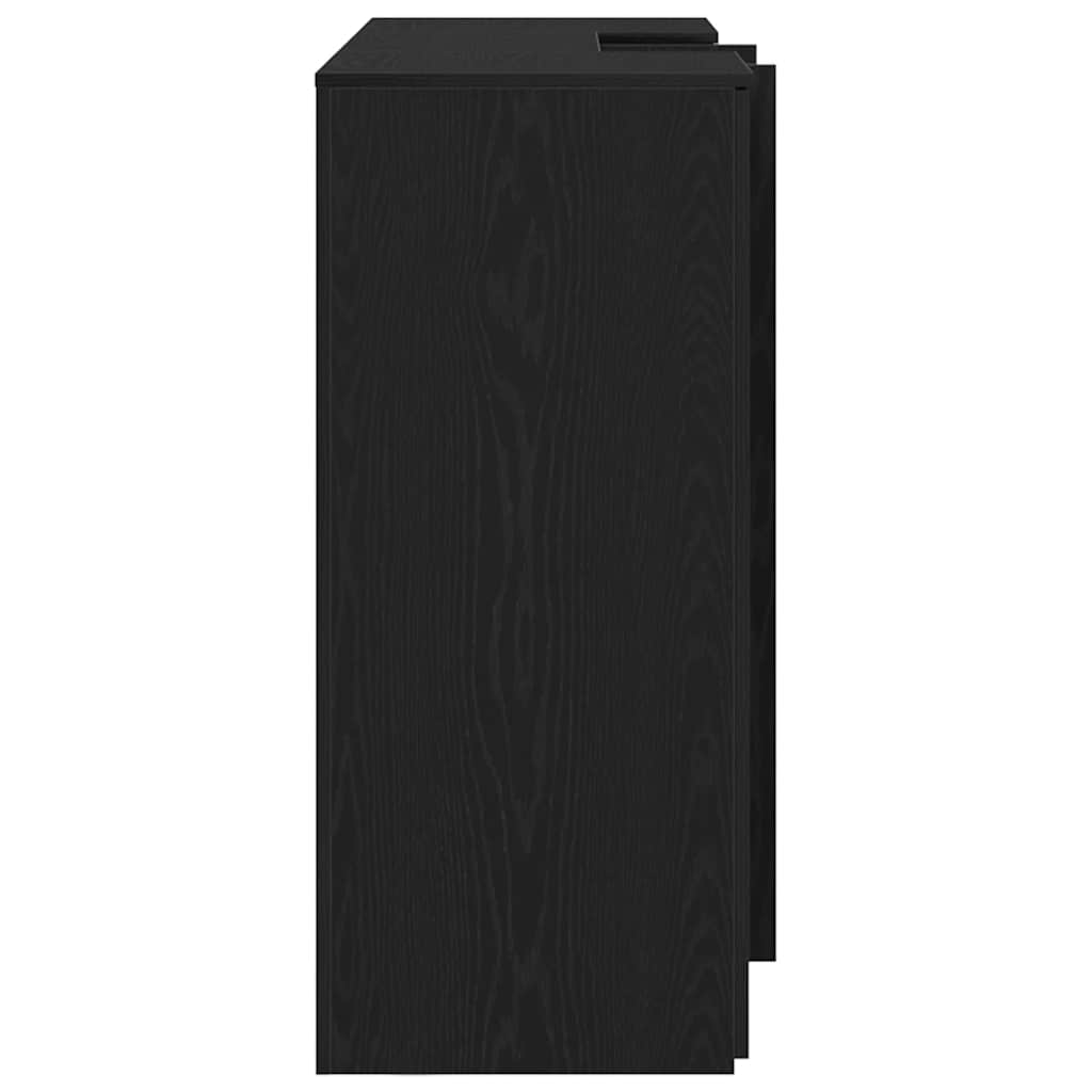 Birou de recepție Stejar negru 155x50x103,5 cm Lemn prelucrat