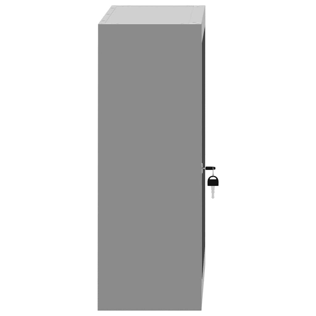 Dulap pentru unelte cu raft Negru și Gri 50 x 20 x 55 cm