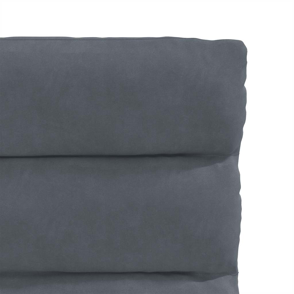 Scaune de bucătărie, 2 buc., gri închis, catifea