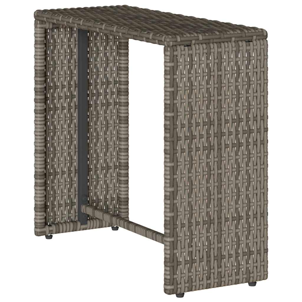 Set canapea grădină 5 piese cu perne stivuibile polirattan gri