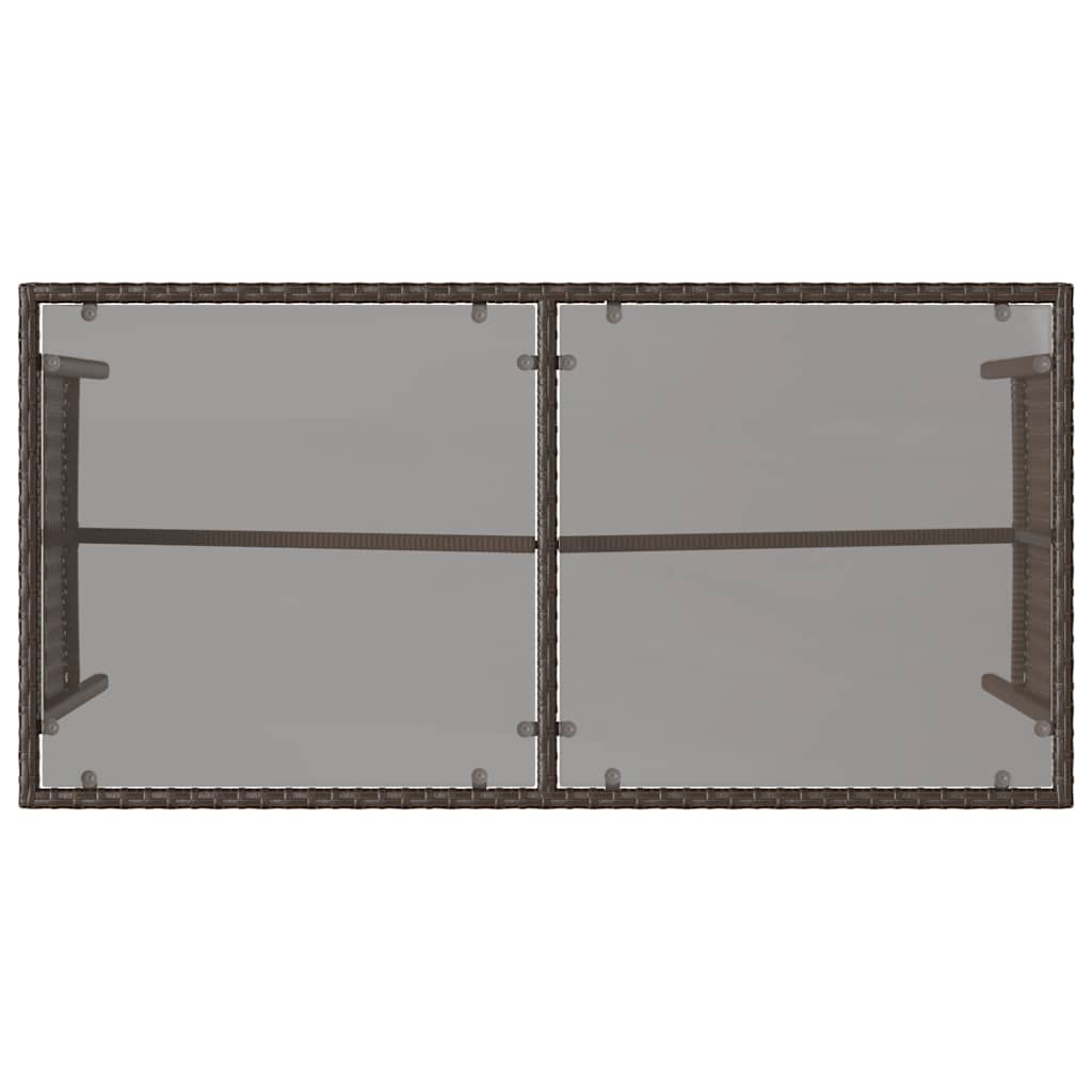 Set mobilier de grădină cu perne, 3 piese, maro, poliratan