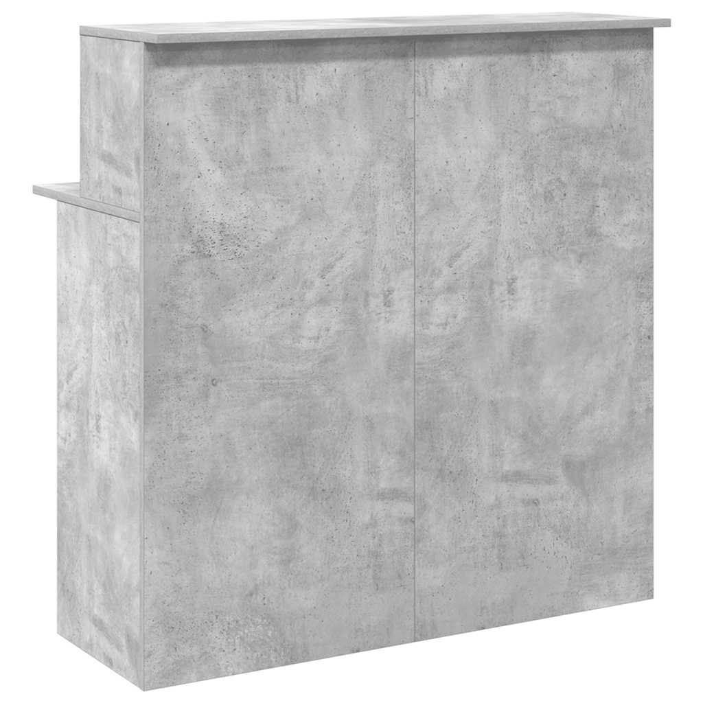 Birou de recepție Gri beton 100x50x103,5 cm Lemn prelucrat