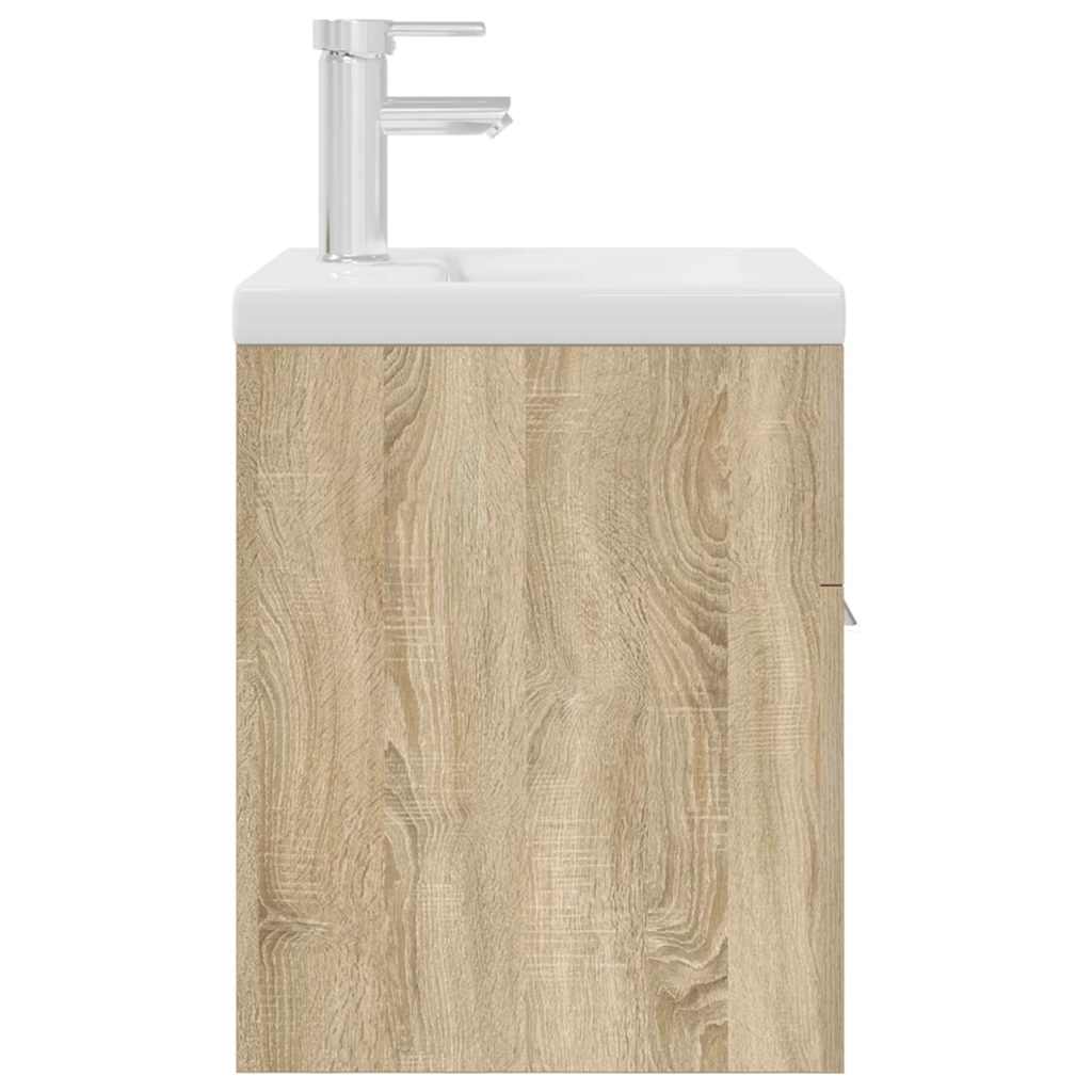 Dulap pentru chiuvetă baie cu chiuvetă încorporată și robinet