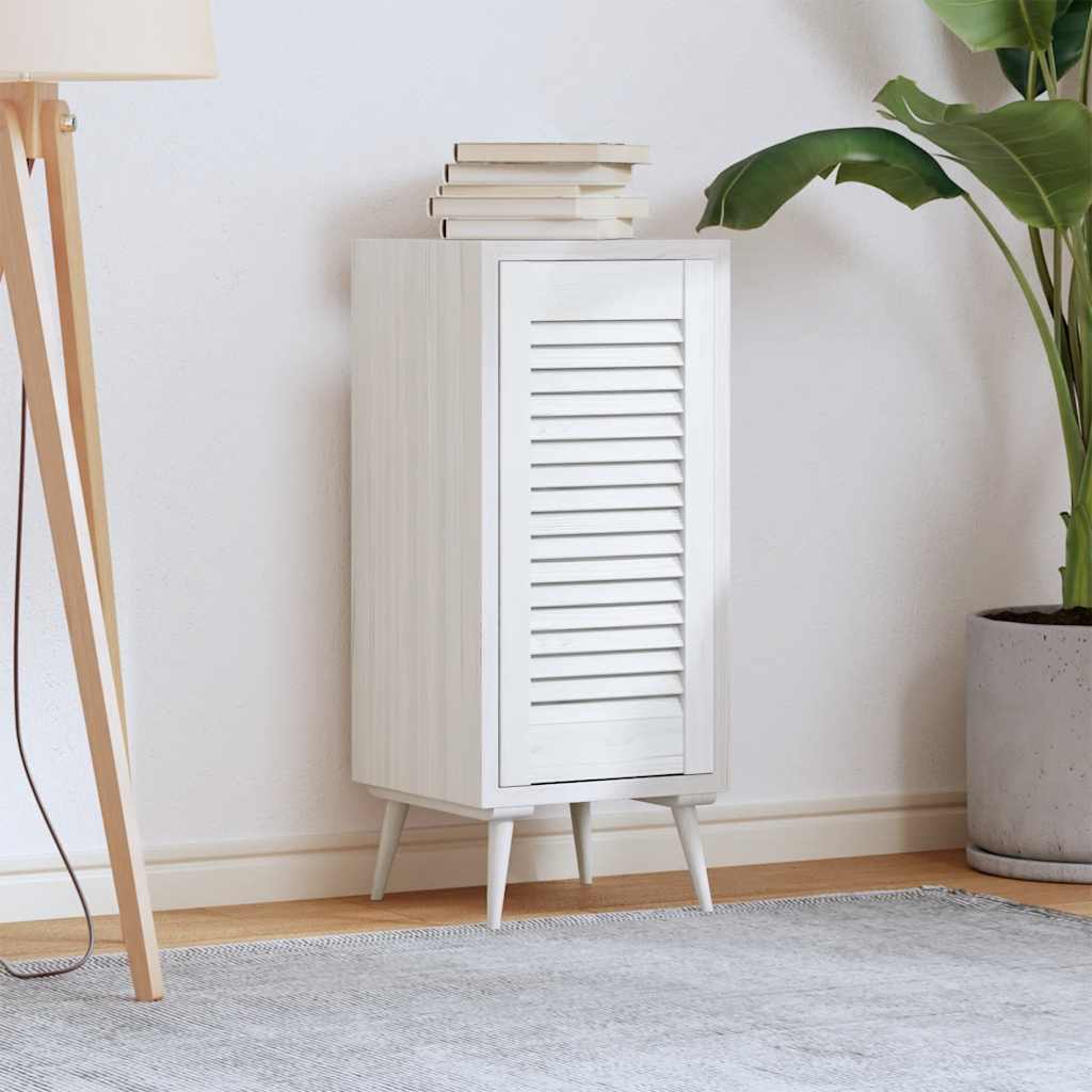 Ușă dulap cu grilaj alb 61,5x29,5 cm