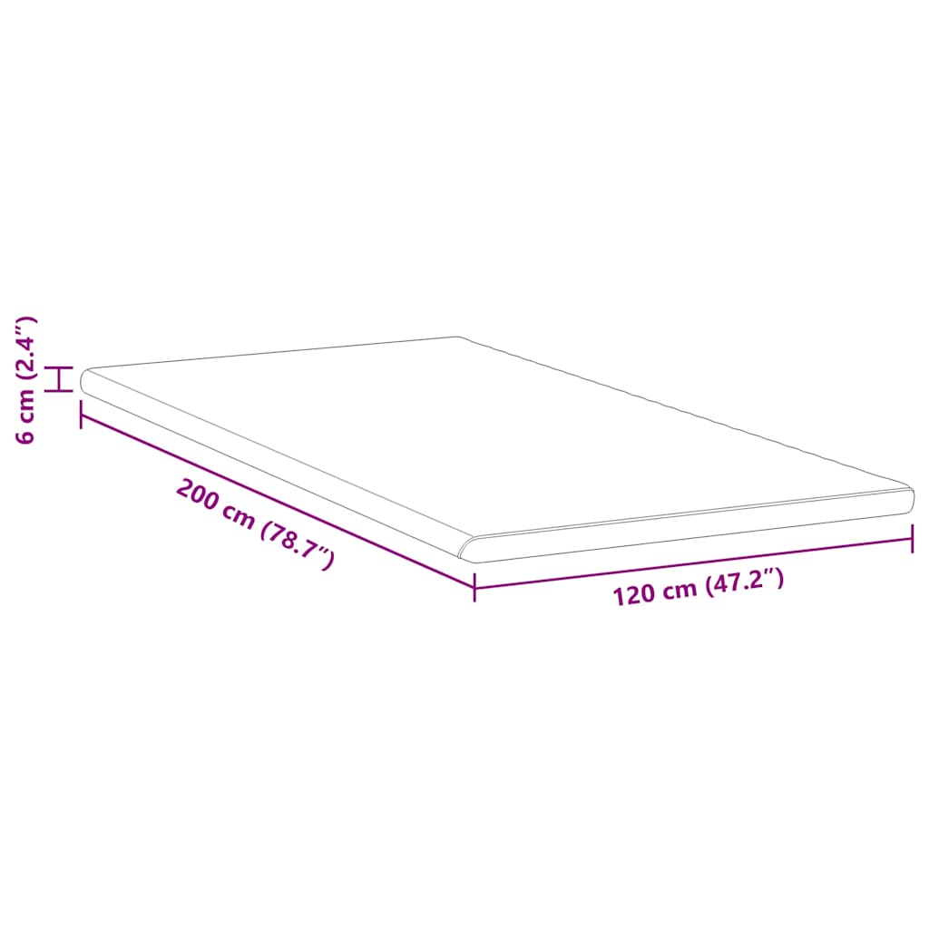 Suport pentru saltea Alb și Verde 180 x 200 x 6 cm