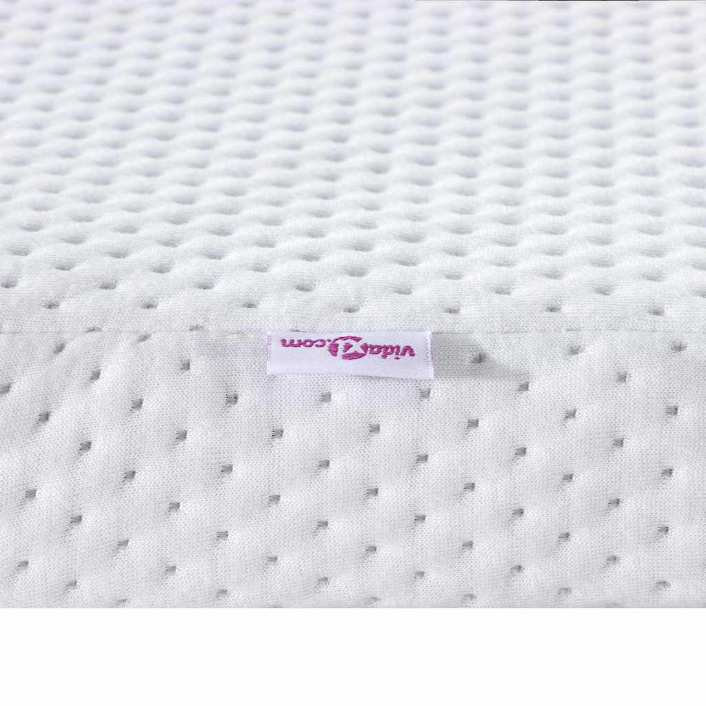 Suport pentru saltea Alb 140 x 190 x 6 cm Material jacquard