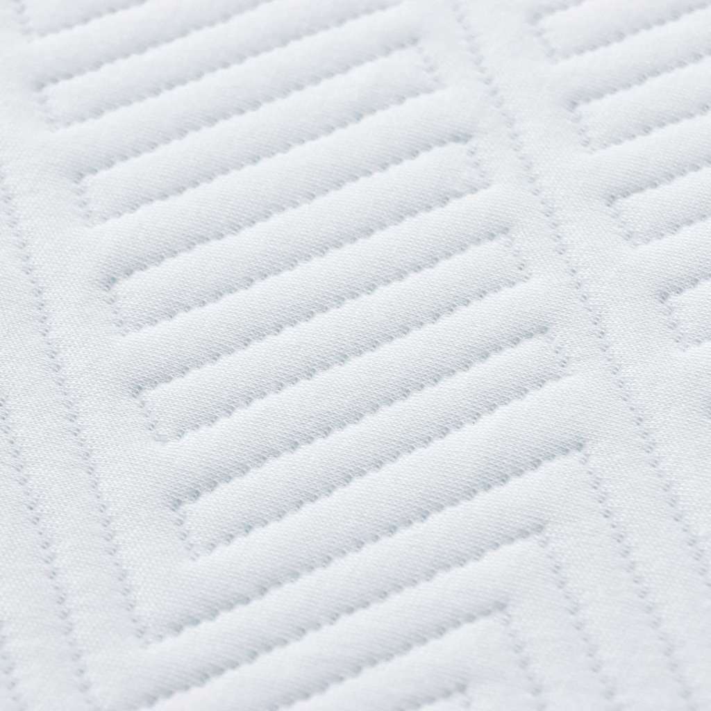 Saltea Alb și albastru 80 x 200 cm Spumă Infuzată cu Gel