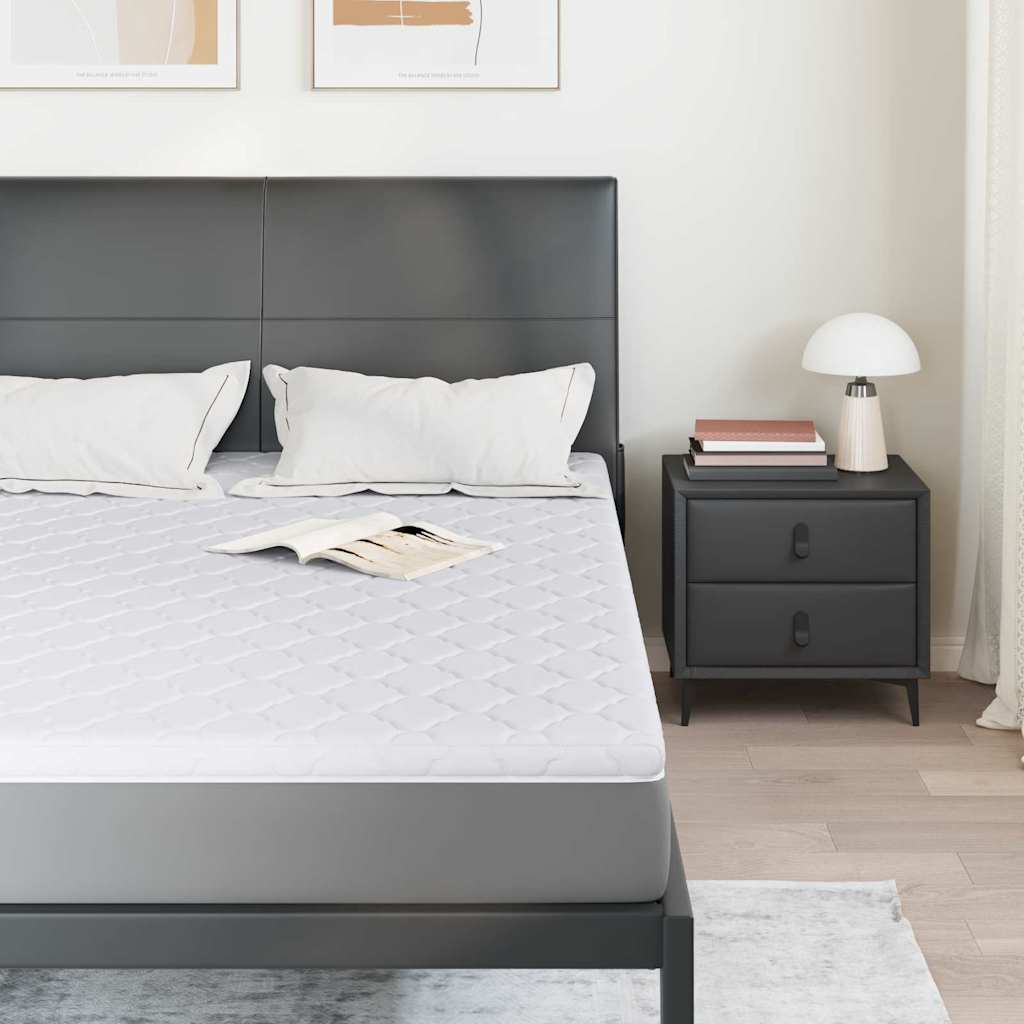 Topper din nucă de cocos Alb 140 x 200 cm Material Jacquard