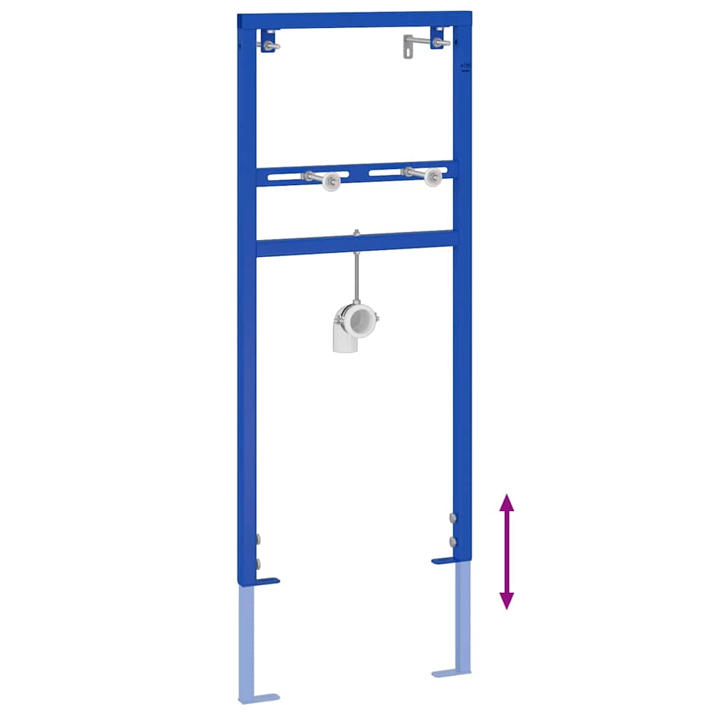 Suport de perete pentru baie Manual albastru 50 x 3 x 112 cm