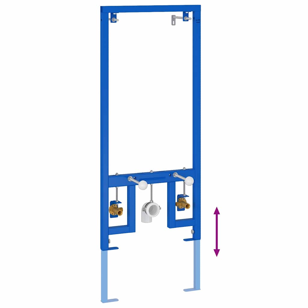 Suport de perete pentru baie Manual albastru 50 x 3 x 112 cm