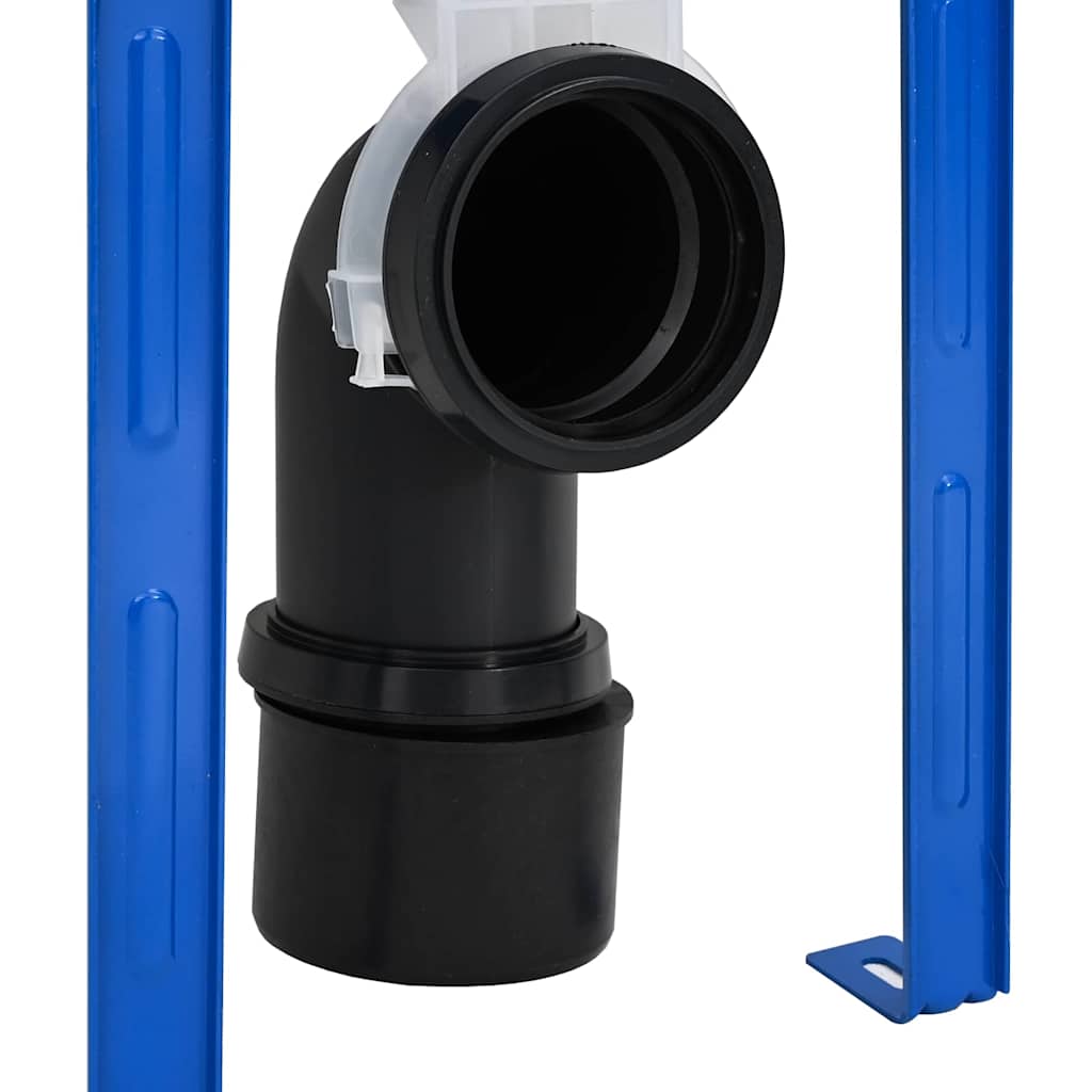 Cadru pentru rezervor cu depozitare Alb 50 x 8 x 131 cm Oțel