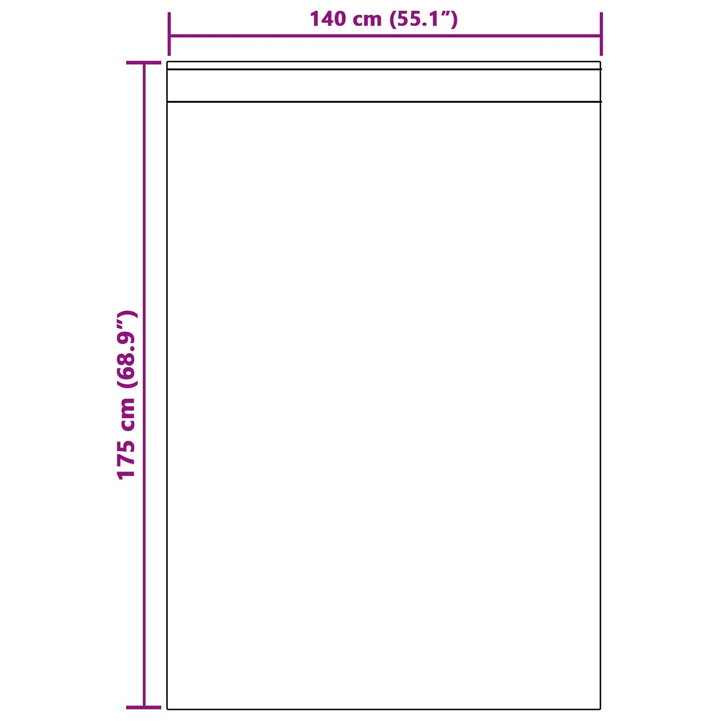 Perdele opace 2 pcs Crem 140 x 175 cm Catifea